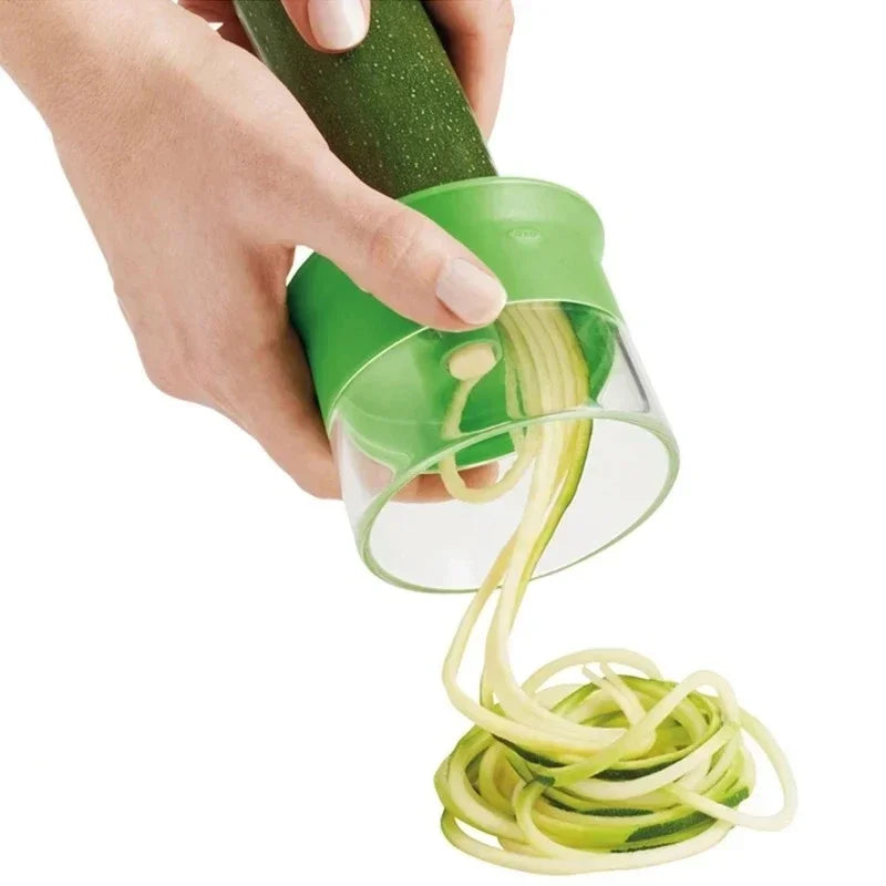 Handheld Spiralizer Vegetable Fruit Slicer Adjustable Spiral Grater Cutter Salad Tools Rotary Grater Kitchen Items Accessories